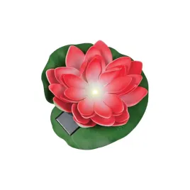 lampa-solarna-led-kwiat-lotosu-czerwona