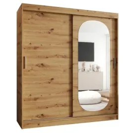 szafa-przesuwna-z-lustrem-abiks-meble-royal-180-cm-dab-artisan-dwudrzwiowa