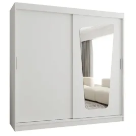 szafa-przesuwna-abiks-meble-moka-200-dwudrzwiowa-bialy-mat-z-lustrem