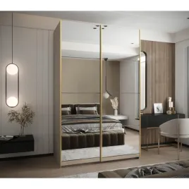 szafa-przesuwna-abiks-meble-lux-2-150-cm-kaszmirowa-zlota-z-lustrem