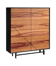 komoda-meble-krysiak-verano-116x131-orzech-4-drzwiowa-plyta-laminowana
