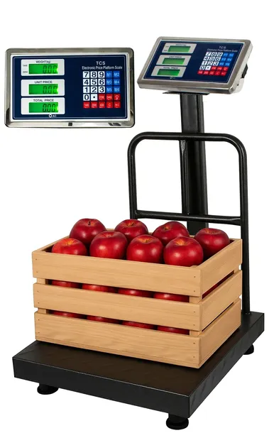 ELEKTRONICZNA WAGA MAGAZYNOWA 45x60cm SKLEPOWA PLATFORMOWA 200KG ROLNICZA