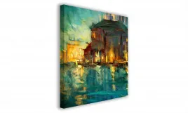 obraz-na-plotnie-109-wieczor-w-miescie-50x50cm
