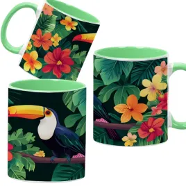 kubek-ceramiczny-330-ml-zielony-rozne-zwierzaki-urocze-zwierzeta-wzory