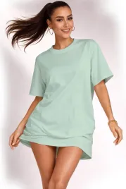 koszulka-damska-oversize-t-shirt-bawelna-luzna-krotka-sukienka-mini-m