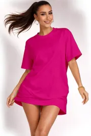 koszulka-damska-oversize-t-shirt-bawelna-luzna-krotka-sukienka-mini-s