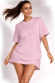 koszulka-damska-oversize-t-shirt-bawelna-luzna-krotka-sukienka-mini-m