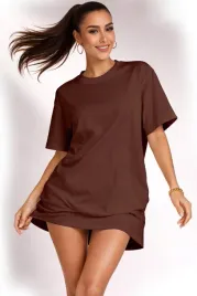 koszulka-damska-oversize-t-shirt-bawelna-luzna-krotka-sukienka-mini-m