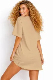 koszulka-damska-oversize-dluga-t-shirt-karmelowa-tunika-mini-sukienka-xxl