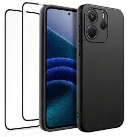 etui-na-telefon-xiaomi-redmi-note-14-4g-5g-czarne-matowe-2x-szklo-5d