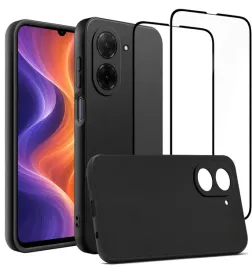 etui-na-telefon-xiaomi-redmi-a5-czarne-matowe-silikon-2x-szklo-5d