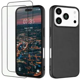 etui-na-telefon-iphone-17-pro-max-czarne-matowe-silikon-slim-2x-szklo-5d