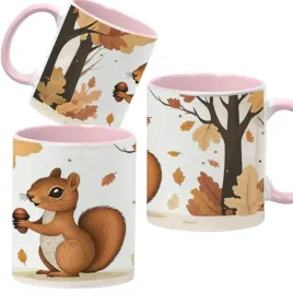kubek-ceramiczny-330-ml-rozowy-rozne-zwierzaki-urocze-zwierzeta-wzory