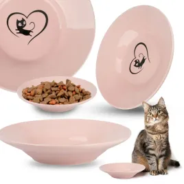 hocky-miska-ceramiczna-talerz-dla-kota-na-karme-155x3cm-serce-roz-080ml