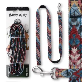 barryking-mocna-smycz-dla-psa-z-wytrzymalej-tkaniny-tasma-boho-25x120cm