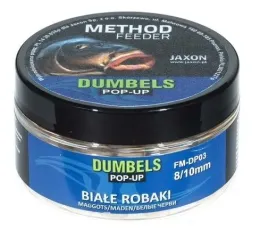 dumbels-pop-up-method-feeder-biale-robaki-30g-8-10mm-mocno-wabiace