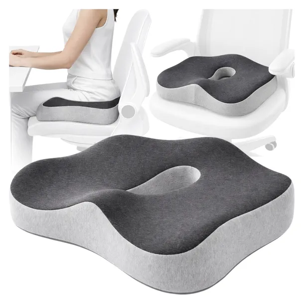 ERGONOMICZNA PODUSZKA ORTOPEDYCZNA LĘDŹWIOWA DO SIEDZENIA NA FOTEL KRZESŁO