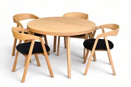 stol-okragly-fornirowany-120-220cm-4-krzesla-debowe-sztaplowane-czarne