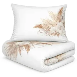 posciel-satynowa-220x200-biala-bezowa-liscie-prestige