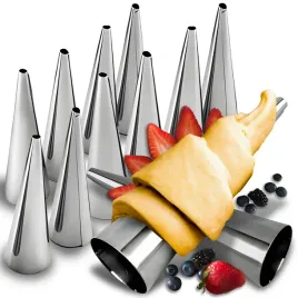 10x-stozki-rozki-foremki-do-pieczenia-rurek-z-kremem-stalowe-dlugie-zestaw