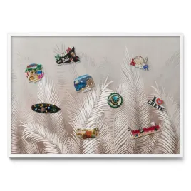 magnetyczna-tablica-panel-na-magnesy-z-wakacji-naturalne-boho-liscie-100x70