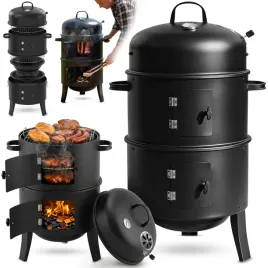 grill-weglowy-ogrodowy-3w1-grill-palenisko-wedzarnia-z-pokrywa-termometrem
