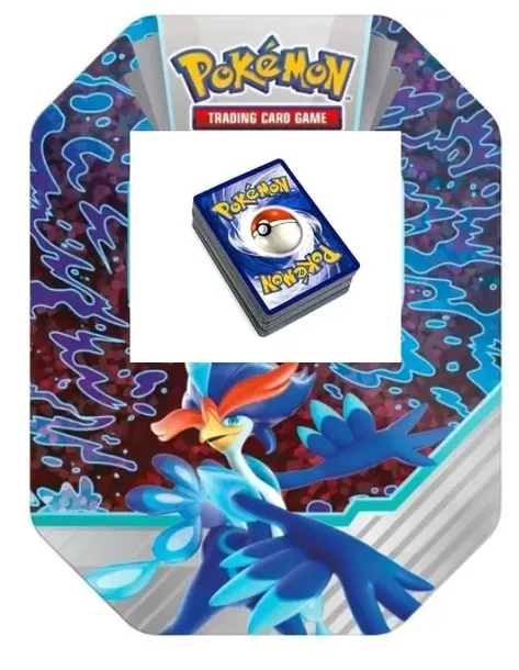 KARTY POKEMON ORYGINALNE TCG - MEGA ZESTAW 100 70/32+kod+ PUSZKA QUAQUAVAL