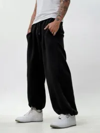 spodnie-dresowe-szerokie-baggy-meskie-bawelniane-czarne-jigga-gladkie-xxl