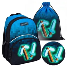 zestaw-astra-plecak-dzieciecy-wycieczkowy-maly-worek-na-buty-blue-pixel