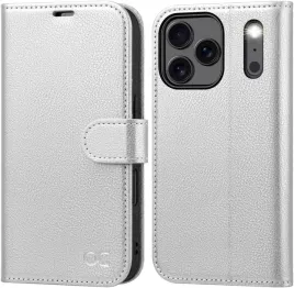 ocase-skorzane-etui-z-klapka-do-iphone-17-pro-portfel-rfid-srebrny
