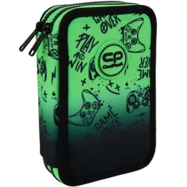 coolpack-jumper-2-piornik-podwojny-z-wyposazeniem-game-over-gradient-green