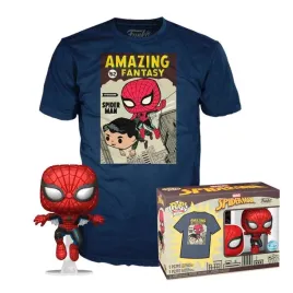 funko-pop-figurki-marvel-spiderman-comic-cover-z-t-shirtem-w-zestawie