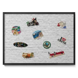 tablica-magnetyczna-na-magnesy-z-podrozy-ceglana-sciana-jasny-mur-70x50