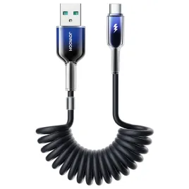 kabel-spiralny-joyroom-s-a43-crystal-clear-series-3a-usb-a-usb-c-15m