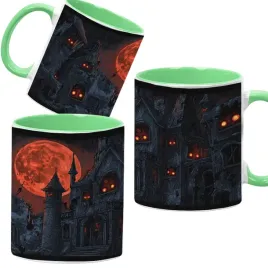 kubek-ceramiczny-330-ml-zielony-gotyckie-mroczne-wzory
