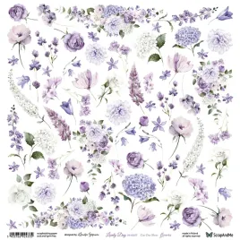 papier-do-scrapbookingu-30x30-scrapandme-lovely-day-in-violet-flowers