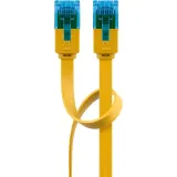 kabel-lan-patchcord-cat-6a-utp-plaski-yellow-3m-stan-nowy