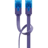 kabel-lan-patchcord-cat-6a-utp-plaski-violet-2m-stan-nowy