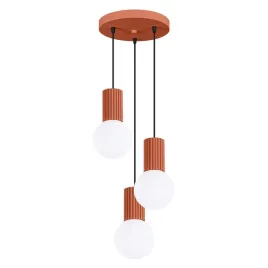 lampa-sufitowa-wiszaca-zwis-3x-g9-okragla-czerwona-matowa-halo-sollux