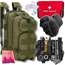 zielony-plecak-35l-zestaw-survival-32el-apteczka-mini-rekawice-czarne-r-xl