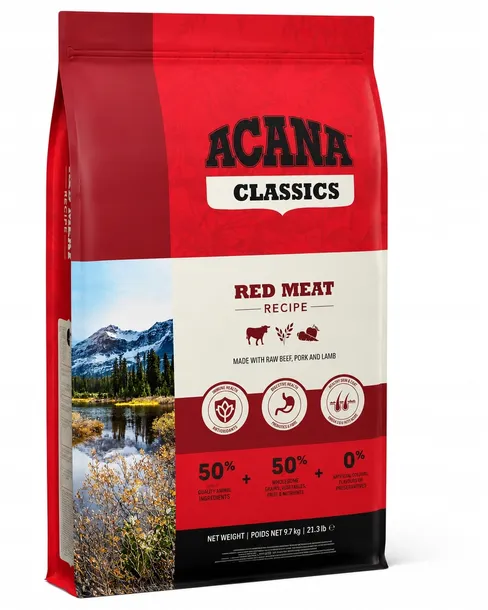 ACANA Classics Red Meat sucha karma dla psa wołowina jagnięcina 9,7 kg