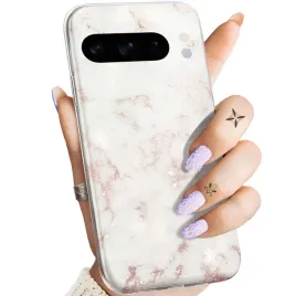 etui-do-google-pixel-8-pro-wzory-biale-kamien-ksztalty-obudowa-pokrowiec