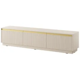szafka-rtv-gold-ryflowana-bezowa-182-cm-wiszaca-zlote-uchwyty