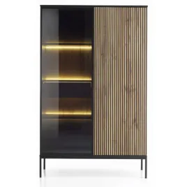 nowoczesna-witryna-do-salonu-z-led-104-cm-royal-wtsz104-czarny-dab-wotan