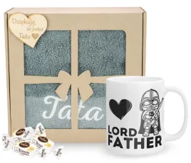 zestaw-prezentowy-na-dzien-ojca-recznik-kubek-lord-father-dla-taty-wzory