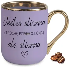 kubek-fioletowy-elegant-jestes-sliczna-troche-popierd-lona-ale-sliczna
