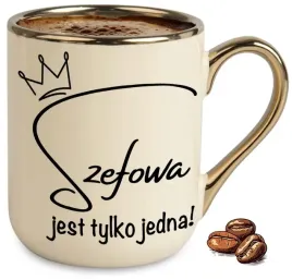 kubek-bezowy-elegant-szefowa-jest-tylko-jedna-na-prezent-upominek-wzory