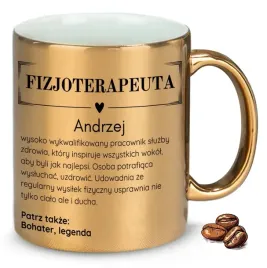 kubek-zloty-na-prezent-upominek-dla-fizjoterapeuty-imie-wzory