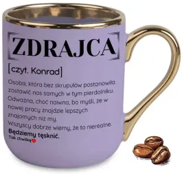 kubek-fioletowy-elegant-na-odejscie-kolegi-z-pracy-zdrajca-wlasne-imie