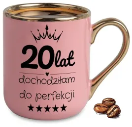 kubek-elegant-rozowy-na-prezent-20-lat-dochodzilam-do-perfekcji-upominek